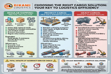 Perbedaan Pengiriman Reguler, Project Cargo, dan Heavy Cargo